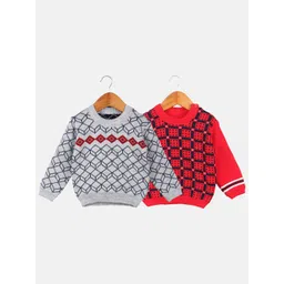 Anixa Boys Printed Woollen Pullover-picture-38
