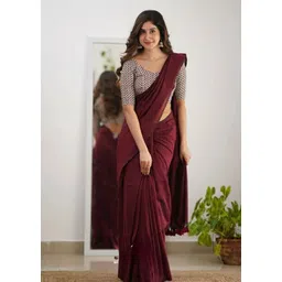 anjan textile Solid/Plain Handloom Pure Cotton Saree-picture-19