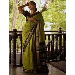 Anjaneya Sarees Ethnic Motifs Woven Design Zari Banarasi Saree-picture-10