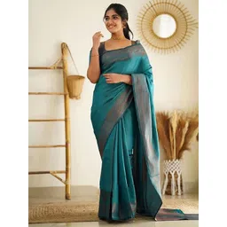Anjaneya Sarees Woven Design Zari Silk Blend Banarasi Saree-picture-39