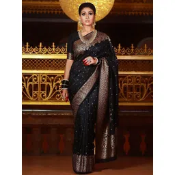 Anjaneya Sarees Woven Design Zari Silk Blend Banarasi Saree-picture-33