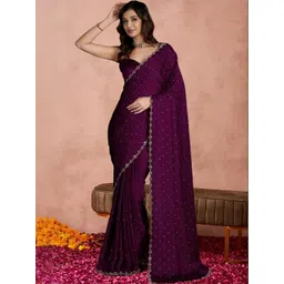 ANJANI TEXTILE Embellished Zari Tissue Heavy Work Saree-picture-40