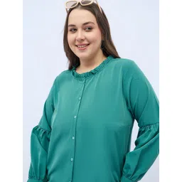 ANJIR Women Bishop Sleeves Crepe Top-picture-37