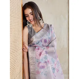 Anjor Floral Zari Saree-picture-33