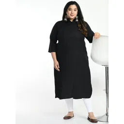 AnjuShree Choice Plus Size Shirt Collar Kurta-picture-39