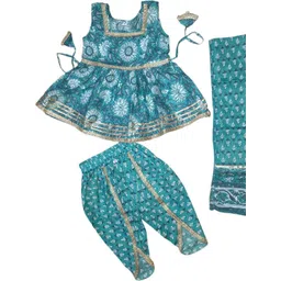ANNA Unisex Kids Printed Top with Dhoti Pants-picture-23