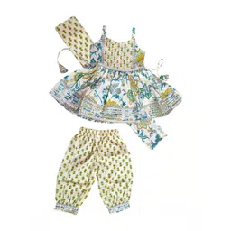 ANNA Unisex Kids Printed Top with Dhoti Pants-picture-37