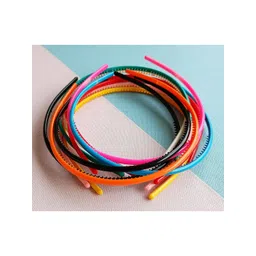 ANNA CREATIONS Women Blue & Red Set Of 12 Plastic Hairband-picture-15