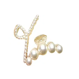 ANNA CREATIONS Women Set of 2 Pearl Hair Claw Clips-picture-13