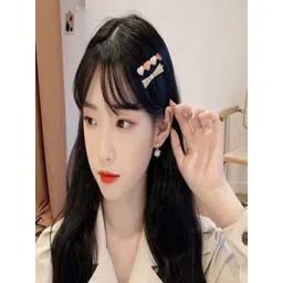 ANNA CREATIONS Women Set of 26 Embellished Alligator Hair Clip image 2