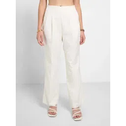 Annabelle by Pantaloons Antique White Formal Trousers-picture-26