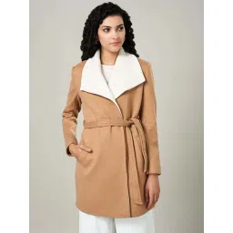 Annabelle by Pantaloons Beige Plain Jacket-picture-19