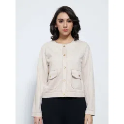 Annabelle By Pantaloons Beige Regular Fit Jacket-picture-33