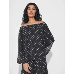 Annabelle By Pantaloons Black Regular Fit Printed Top-picture-11