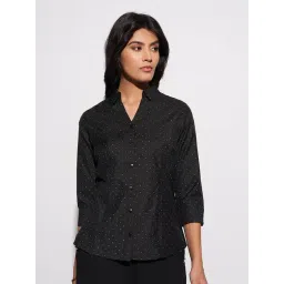 Annabelle By Pantaloons Black Regular Fit Shirt-picture-48