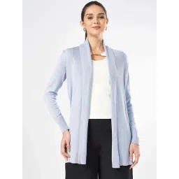 Annabelle By Pantaloons Blue Fog Regular Fit Cardigan-picture-37