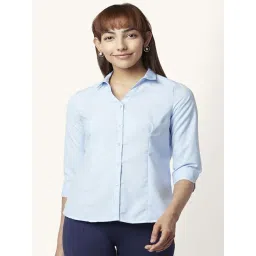 Annabelle by Pantaloons Blue Regular Fit Shirt-picture-11