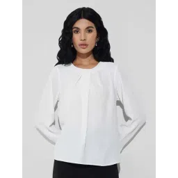 Annabelle By Pantaloons Bright White Regular Fit Top-picture-15