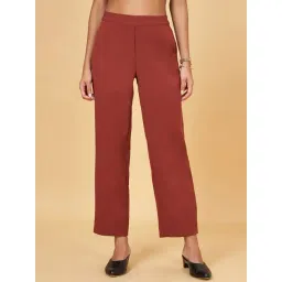 Annabelle by Pantaloons Brown Mid Rise Pants-picture-27