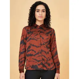 Annabelle by Pantaloons Brown Printed Shirt-picture-22