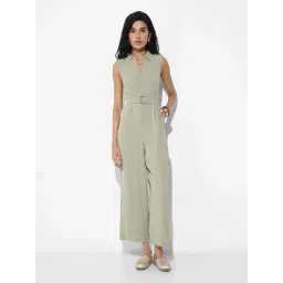 Annabelle By Pantaloons Desert Sage Slim Fit Jumpsuit-picture-42