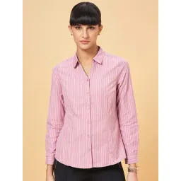 Annabelle by Pantaloons Dusty Pink Chequered Formal Shirt-picture-25