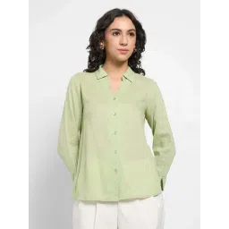 Annabelle by Pantaloons Green Casual Shirt-picture-17