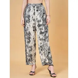 Annabelle by Pantaloons Grey Printed Pants-picture-25