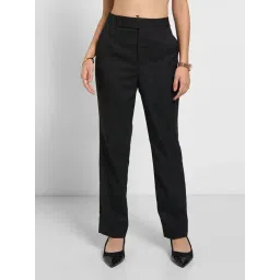 Annabelle by Pantaloons Jet Black Casual Trousers-picture-41