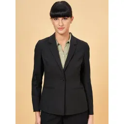 Annabelle by Pantaloons Jet Black Regular Fit Blazer-picture-44