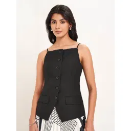 Annabelle by Pantaloons Jet Black Solid Top-picture-26