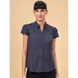 Annabelle by Pantaloons Navy Formal Shirt-picture-14
