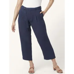 Annabelle by Pantaloons Navy High Rise Pants-picture-44