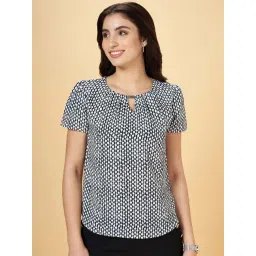 Annabelle by Pantaloons Navy Printed Top-picture-10