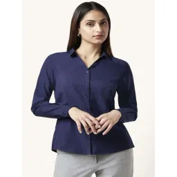Annabelle by Pantaloons Navy Regular Fit Shirt-picture-41