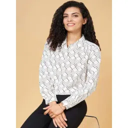 Annabelle by Pantaloons Off-White Printed Shirt-picture-30