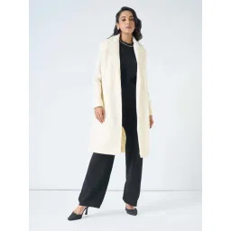 Annabelle By Pantaloons Off White Regular Fit Coat-picture-29