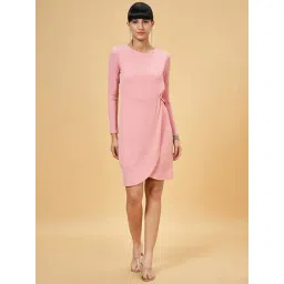 Annabelle by Pantaloons Pink Bodycon Dress-picture-10