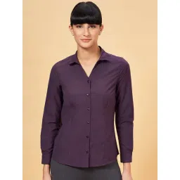 Annabelle by Pantaloons Purple Regular Fit Shirt-picture-23
