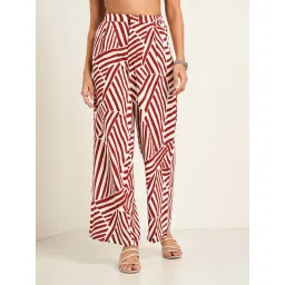 Annabelle by Pantaloons Red Printed Trousers-picture-42