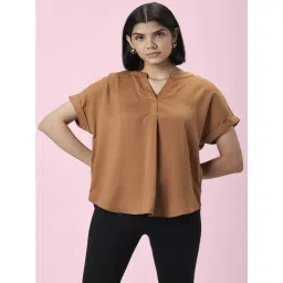 Annabelle by Pantaloons Tan Regular Fit Top-picture-23