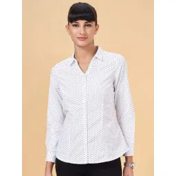Annabelle by Pantaloons White Polka Dots Formal Shirt-picture-28