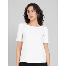 Annabelle By Pantaloons White Regular Fit Top-picture-40