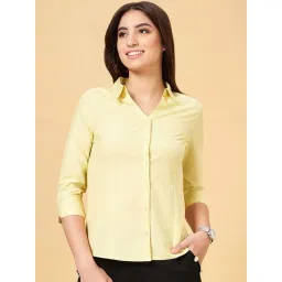 Annabelle by Pantaloons Yellow Printed Shirt-picture-10