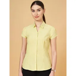 Annabelle by Pantaloons Yellow Regular Fit Shirt-picture-47