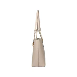 Anne Klein Beige Solid Tote Handbag image 4