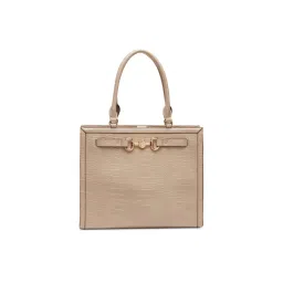 Anne Klein Beige Textured Shoulder Bag with Detachable Strap-picture-10