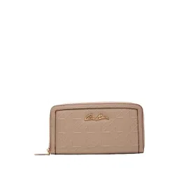Anne Klein Beige Textured Zip Around Wallet For Women-picture-22