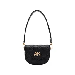 Anne Klein Black Quilted Shoulder Handbag-picture-48
