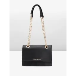 Anne Klein Black Solid Shoulder Handbag-picture-19